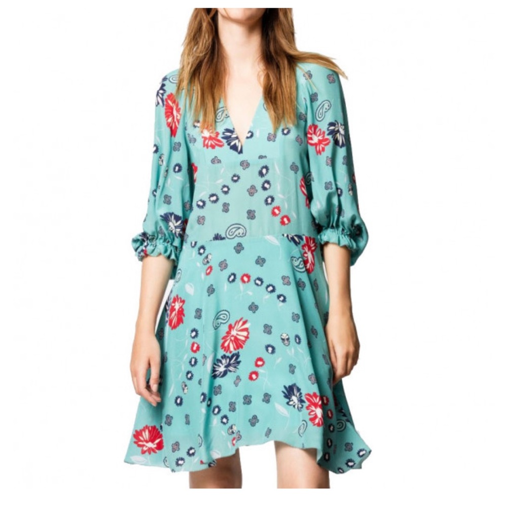 Zadig and Voltaire 100% Silk Remi Daisy Dress